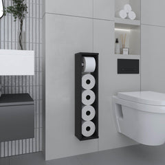 Vista 28" High Toilet Paper Holder Narrow Shelf Organizer for Bathroom, Living Room, Kitchen