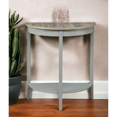 Ode Natural Oak & Gray Finish Console Table