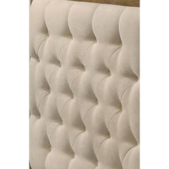 Transitional Style 1pc Twin Size Daybed Diamond Tufting Wood Trim Mattress Ready Natural Oak Finish Primary Living Room