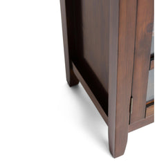 Demeter 38 inch Wide Solid Wood Medium Storage Cabinet in Russet Brown