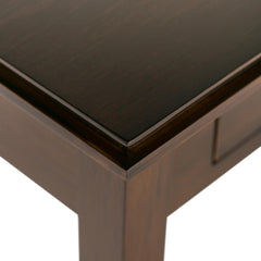 Demeter 46 inch Wide Solid Wood Console Sofa Table in Russet Brown