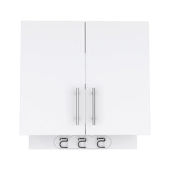 Wall Storage Cabinet Alikuri, Four Cabinets, White Finish