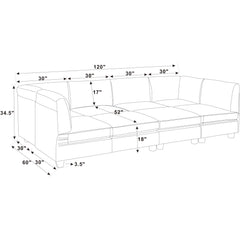 Polyester Upholstered Modular Sectional