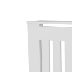White Radiator Cover with Storage