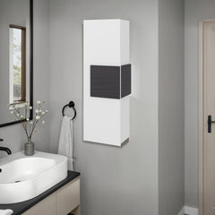 Summit Wall-Mounted Single Door Medicine Cabinet with 3 Interior Storage Shleves, Space-Saving Bathroom Storage Organizer with Concealed Shelving