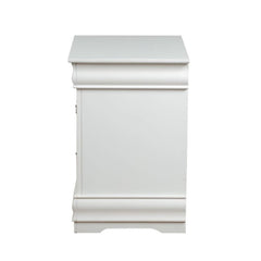 1pc Traditional Classic White Finish 2-Drawers Nightstand Wooden Bedroom Furniture