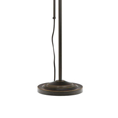 Metal Rectangular Floor Lamp with Adjustable Pole, Dark Bronze