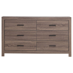 Agamemnon Barrel Oak 6-drawers Dresser