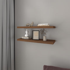 Floating Shelf Dallas, Living Room, Mahogany
