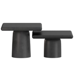 Ode Cast Aluminum Coffee Table 2 Piece Set