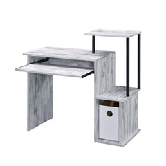 Moon Antique White & Black Finish Computer Desk