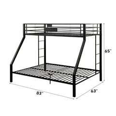 Camelot Sandy Black Finish Twin XL/Queen Bunk Bed