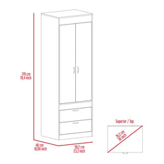 Armoire Tarento, Bedroom, Light Gray