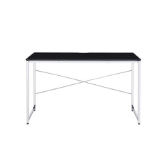 Avalon Black & Chrome Finish Writing Desk