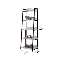 Prometheus Natural & Black Finish 24"W Bookshelf