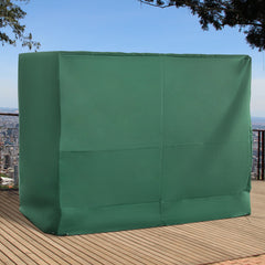 600D Oxford 3-Seater Patio Swing Cover Outdoor Swing Chair Cover Rain Protection Waterproof Anti-UV, Dark Green