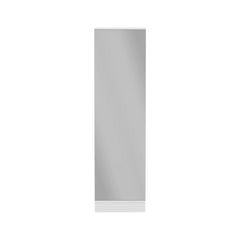 Clytemnestra Xl Shoe Rack, Mirror, Five Interior Shelves, Single Door Cabinet -White