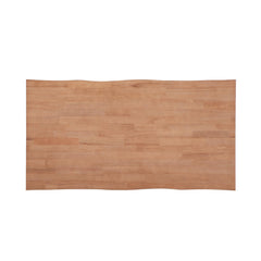 Eternity Stylish Natural Finish Rectangular Wooden Dining Table 1pc Mid-Century Modern Kitchen Dining Furniture