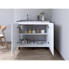 Millennium Sink Cabinet Burwood, Kitchen, White