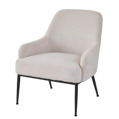 Quasar Velvet Accent Chair, Modern Upholstered Armchair with Metal Legs, Comfy Side Chair for Living Room Bedroom