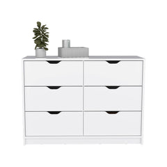 Dresser Curio, Four Drawes, White Finish