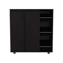 Paris Shoe Rack with 3 Side Tiers, Compact Storage for Shoes, Boots, and Accessories Organizer