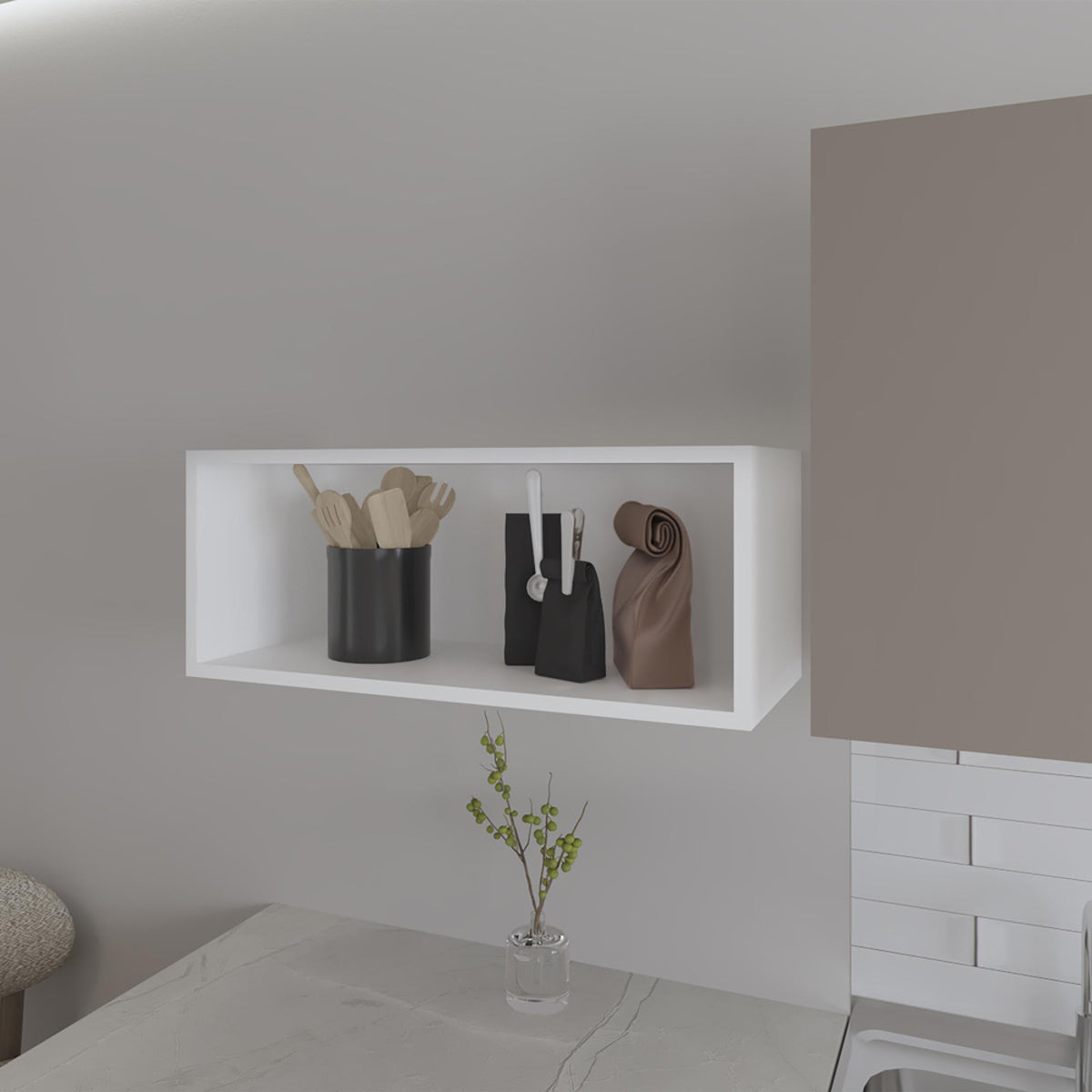 Wall Cabinet Axtell, Kitchen, White