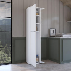 Aria Storage Broom Closet White