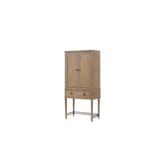 Bar Cabinet in Sand Colored Finish