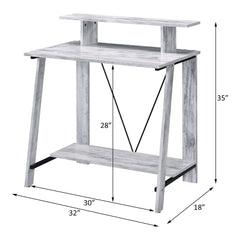 Halo Antique White& Black Finish Writing Desk