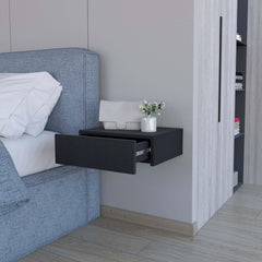 Wenge Wall-Mounted Floating Nightstand