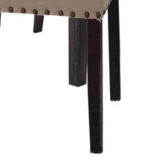 Quasar and Salvage Dark Oak Upholstery Side Chair (Set of 2)