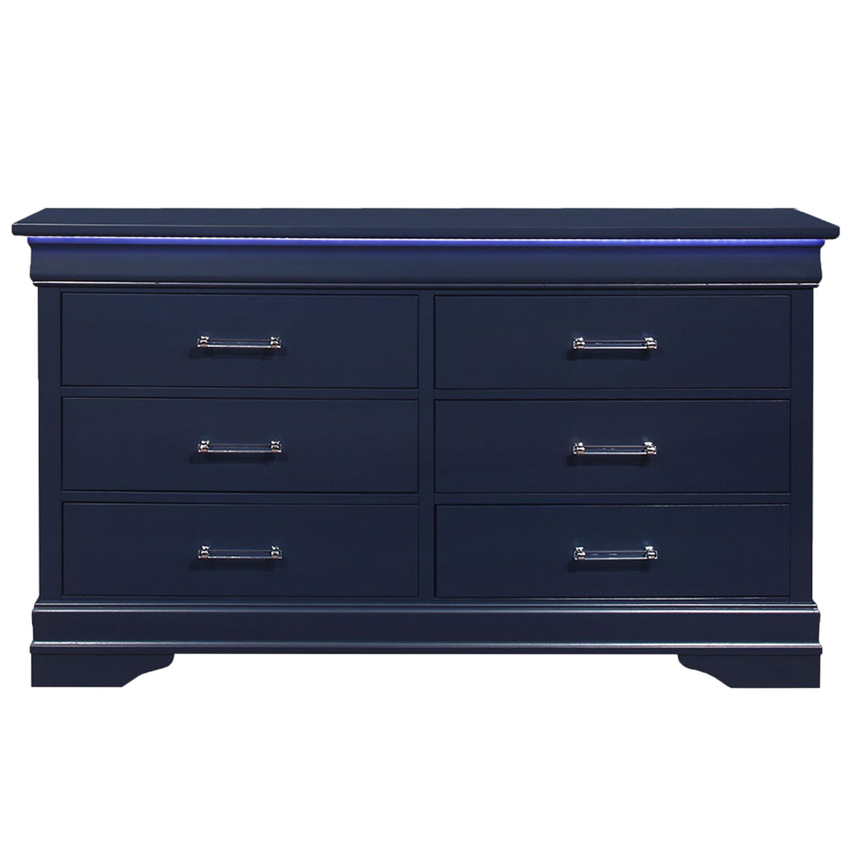 SHOWCASE BLUE DRESSER WITH LED