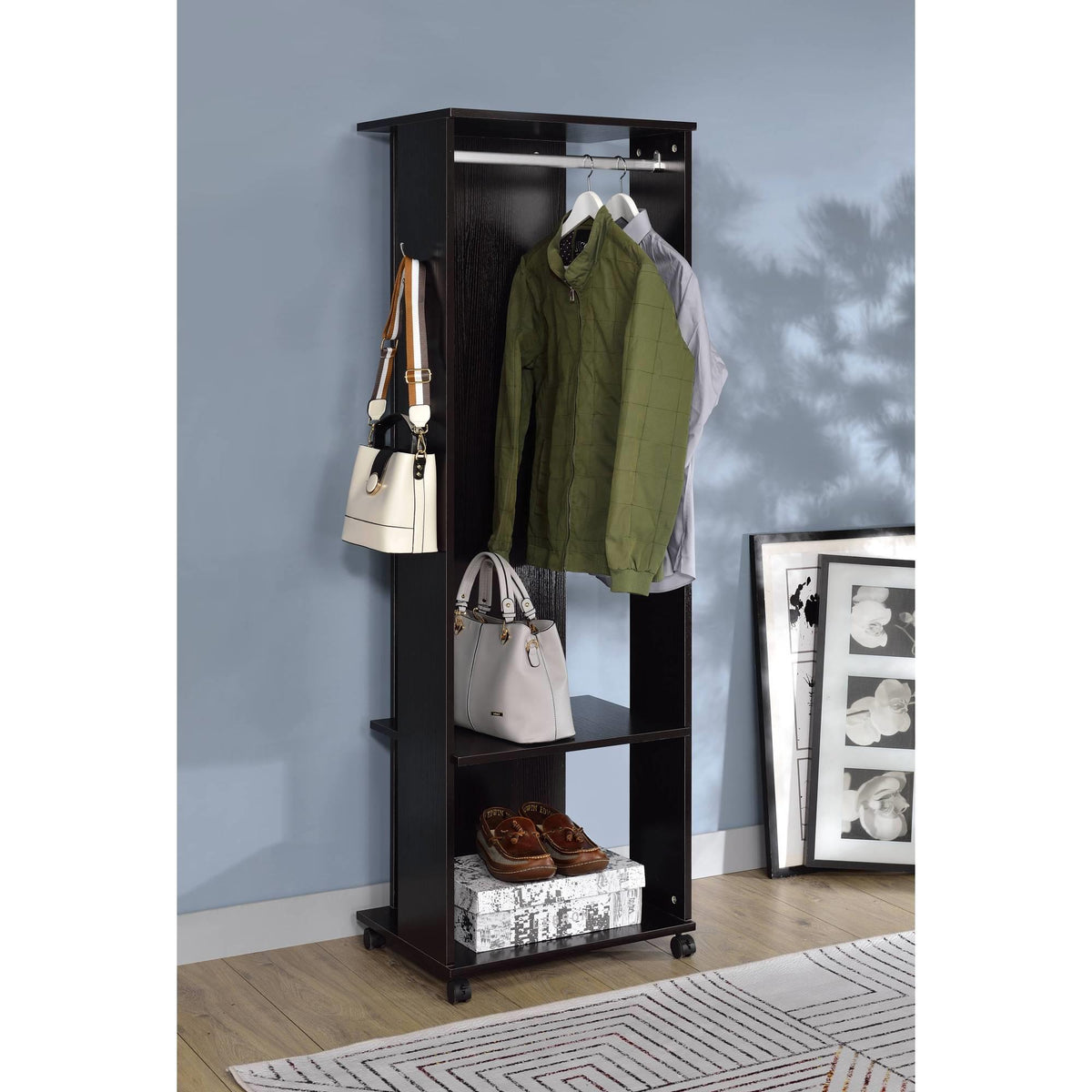 Millennium Espresso Finish Hall Tree