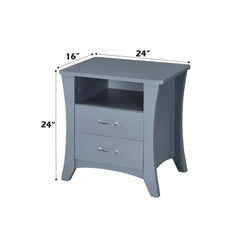 Paradise Gray Finish Accent Table