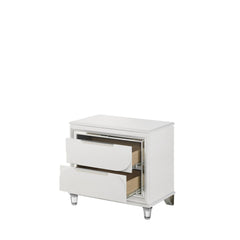 Cosmos Pearl White Finish Nightstand