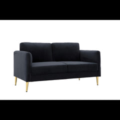 60.63" Wide Modern Corduroy Loveseat, Plush Upholstered Cushions, Solid Wood Frame, Compact Living Room and Apartment Furniture