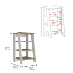 Hector Clair Linen Cabinet, Two Interior Shelves, Two Open Shelves, Single Door