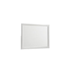 Hector Modern Style Mirror Made with wood in White(Includes Mirror Only)