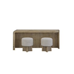 English Knotty Oak Entertainment Cole with Stools