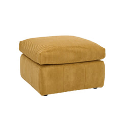 Square Corduroy Ottoman