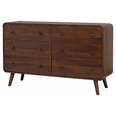 Valhalla Dark Walnut 6-drawer Bedroom Dresser