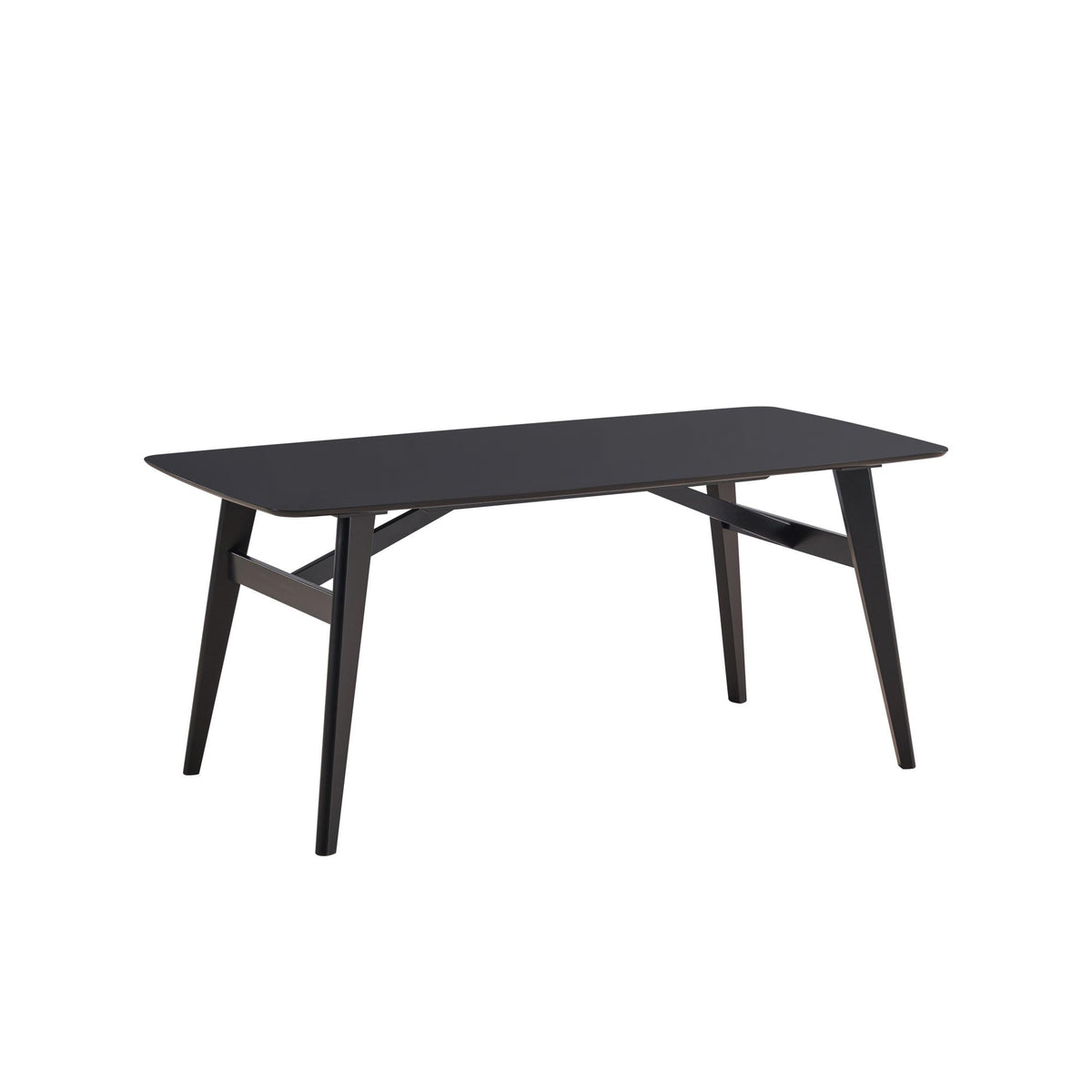 Mercury Black Finish Dining Table
