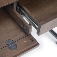 Sanctuary - Mid Century Wide Desk - Walnut Brown