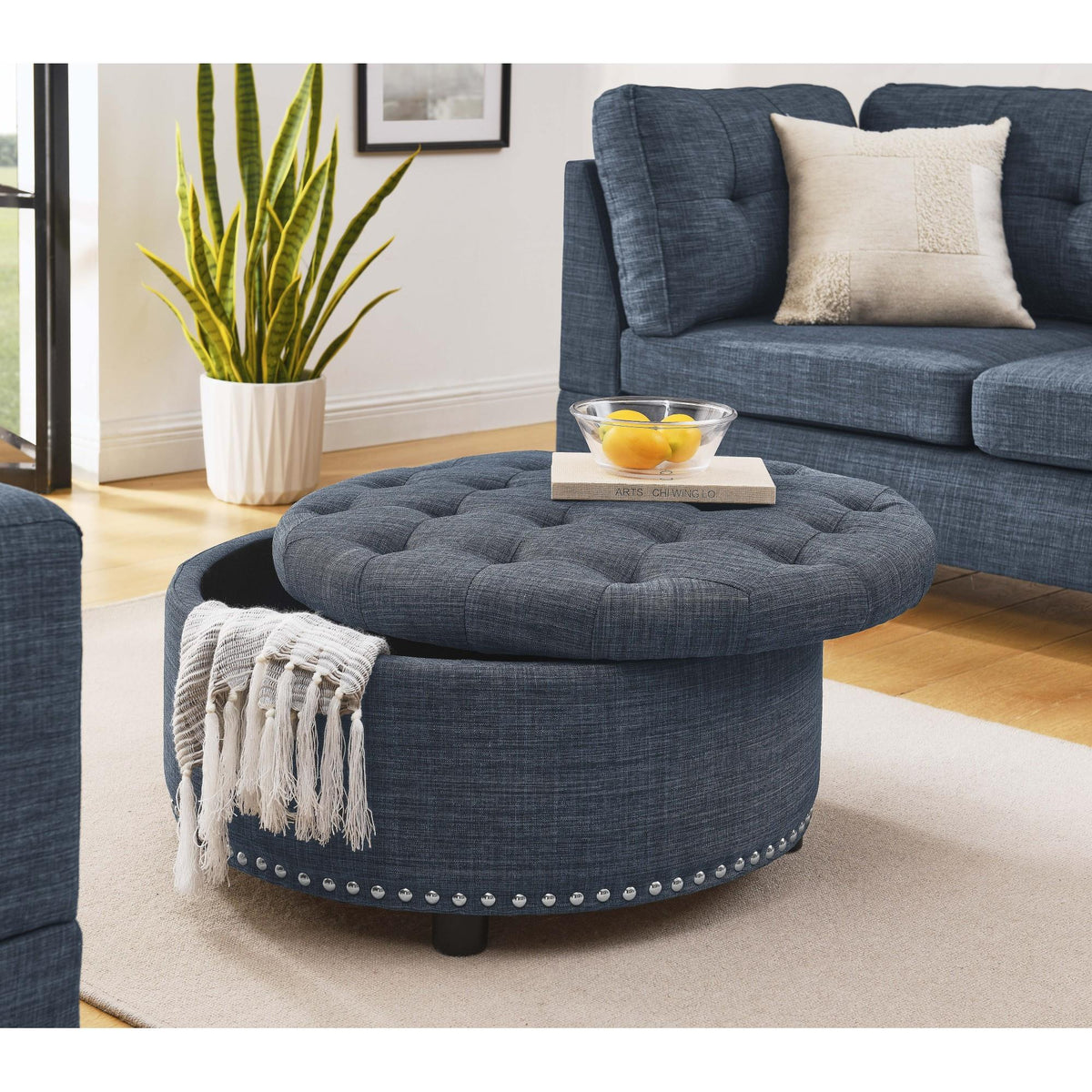 Tufted Storage Ottoman