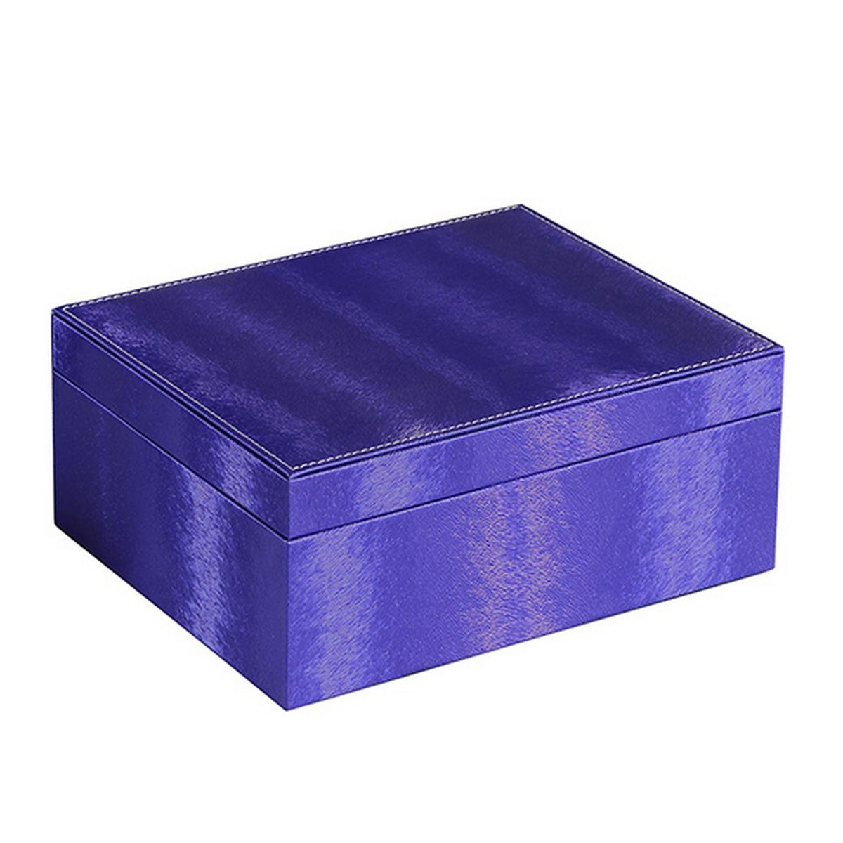 Record Case with 2 Slots and Earrings Hanger, Blue