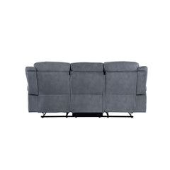Haven Two Tone Gray Velvet 3PCS Recliner Living Room Set