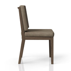 Andromache and Leather Soft Back Chair (Set of Two)