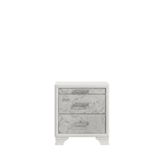 Hector Modern Style Nightstand Made with wood in White