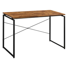 Perseus and Black Writing Desk with Metal Sled Base